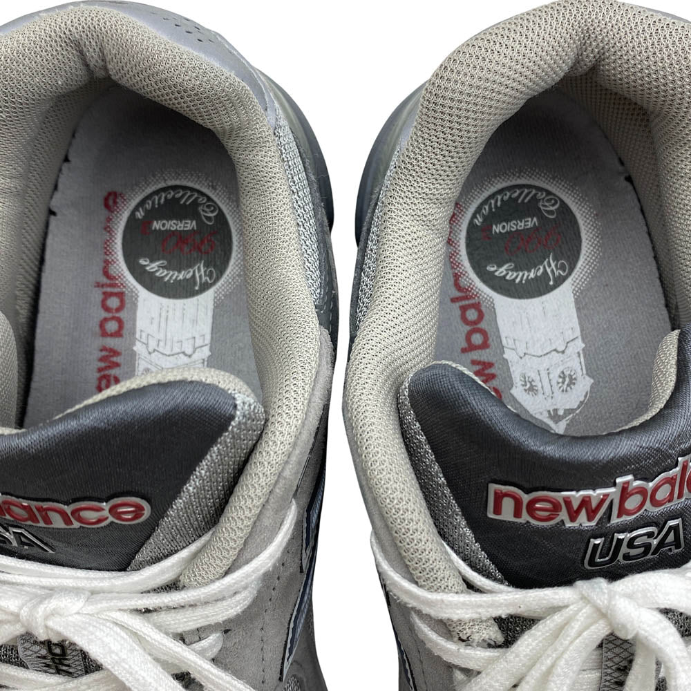 NEW BALANCE ニューバランス M990GY3 スウェード ローカットスニーカー グレー系 25.5cm【中古】