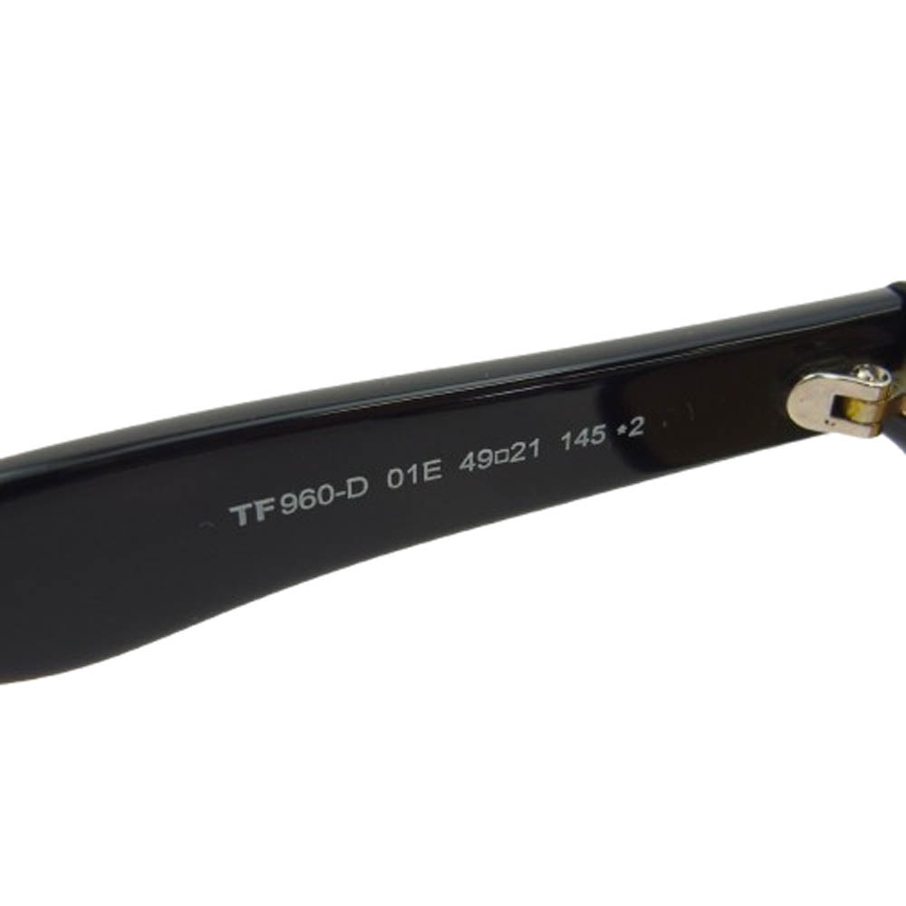 TOM FORD トムフォード TF960-D サングラス アイウェア ブラック系 49□21 145【中古】