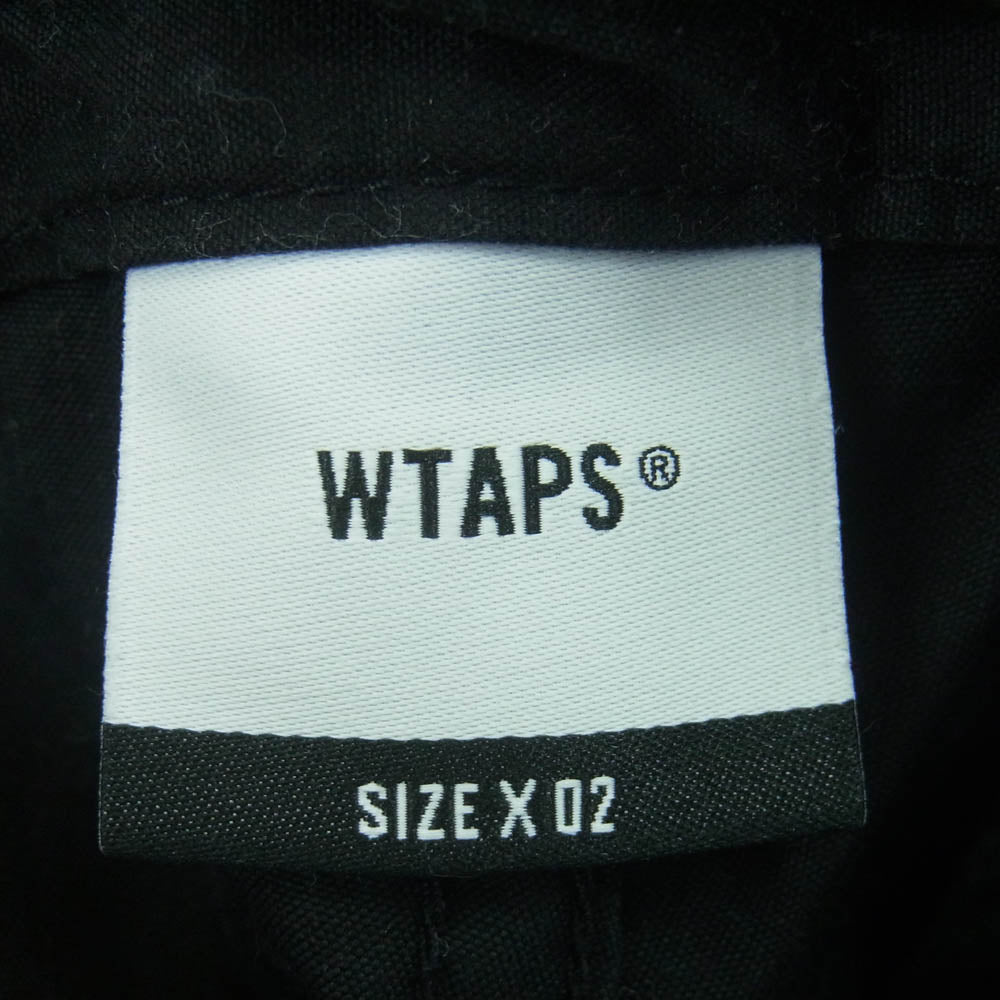 WTAPS ダブルタップス 24SS 241WVDT-PTM09 MILT0001 Trousers Nyco Oxford オックスフォード コットン トラウザーズ カーゴ パンツ ブラック系 02【中古】