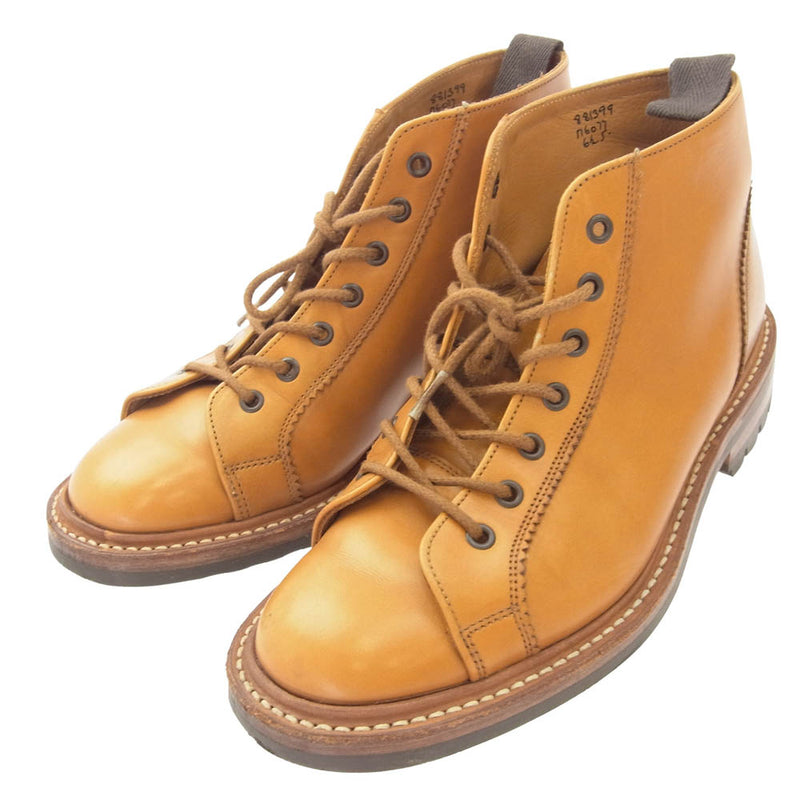 Tricker's トリッカーズ M6077 ETHAN コマンドソール モンキーブーツ エイコン ライトブラウン系 UK6.5【中古】