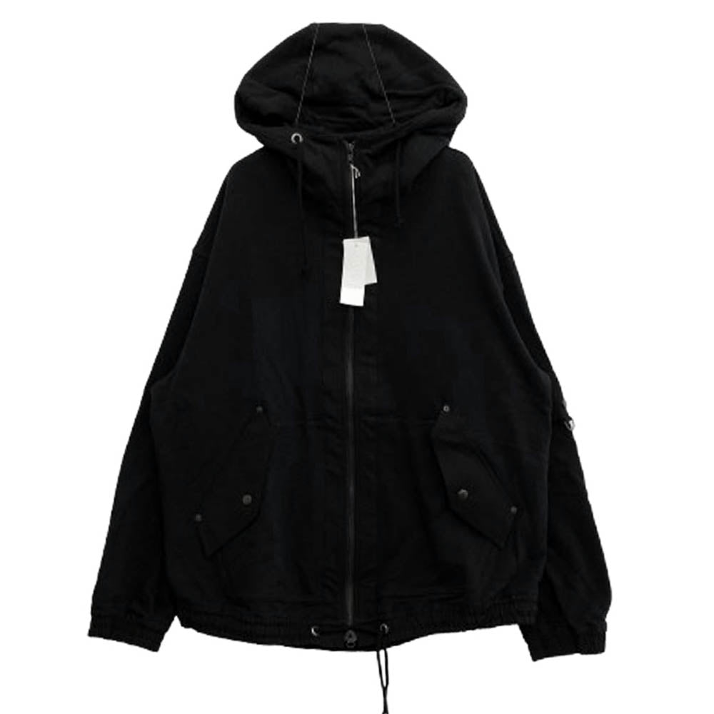 Yohji Yamamoto ヨウジヤマモト 24SS UB-T15-008-2 S'YTE サイト FRENCH TERRY ZIP UP HOODIE フレンチ テリー ジップアップ フーディ パーカー ブラック系 3【極上美品】【中古】