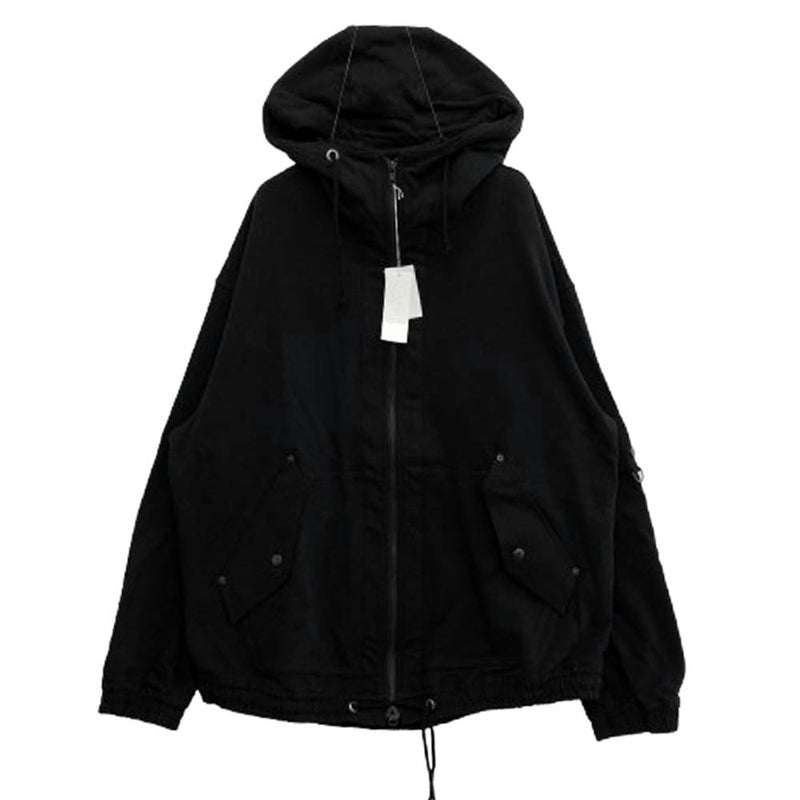 Yohji Yamamoto ヨウジヤマモト 24SS UB-T15-008-2 S'YTE サイト FRENCH TERRY ZIP UP HOODIE フレンチ テリー ジップアップ フーディ パーカー ブラック系 3【極上美品】【中古】