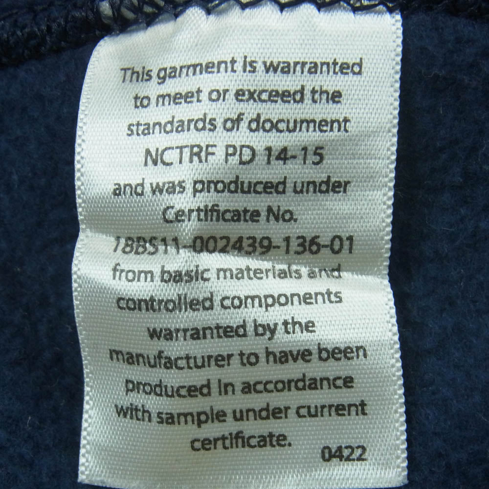 U.S. NAVY ロゴ スウェット パンツ コットン ポリエステル アメリカ製 ダークネイビー系 M【中古】