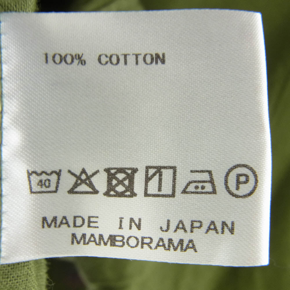 ネセサリーオアアンネセサリー スナップボタン 比翼 長袖 ミリタリー シャツ カーキ系 3【中古】