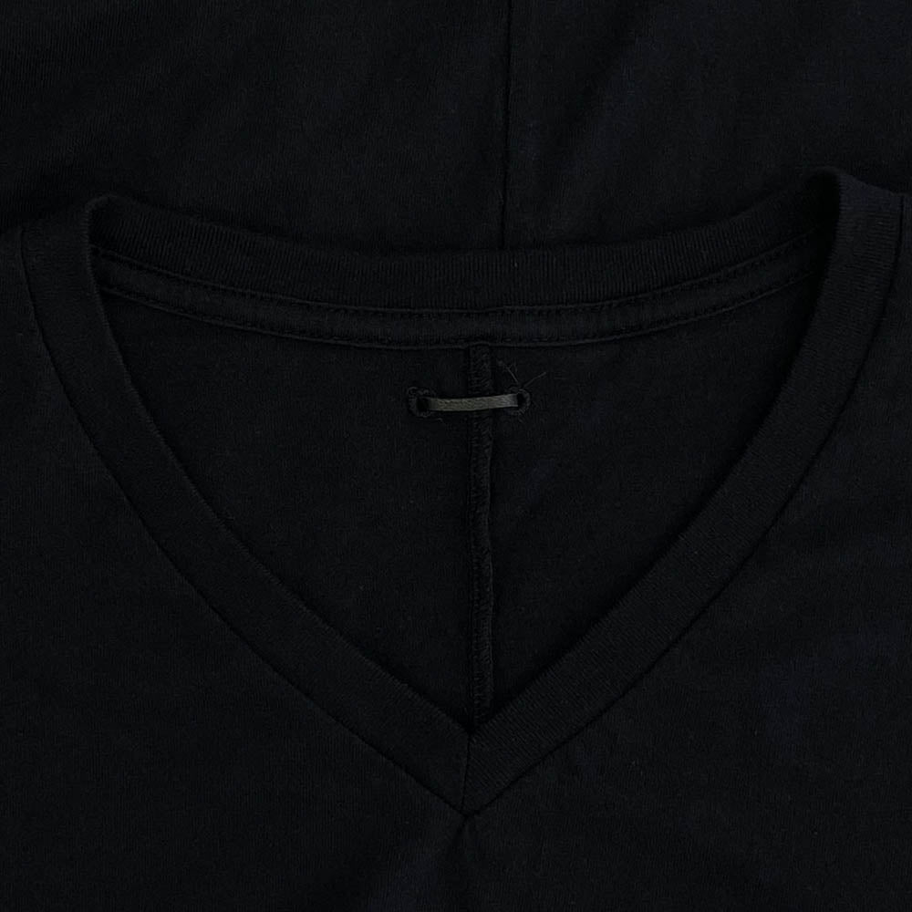 STRUM ストラム STC113-04 ナチュラルソフト天竺 Vネック Tシャツ カットソー ブラック系 4(M)【中古】