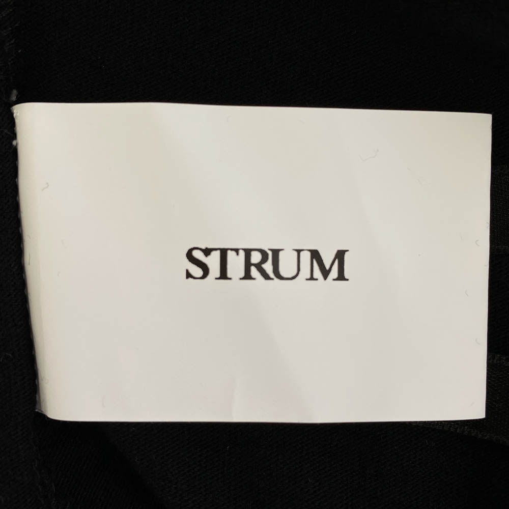STRUM ストラム STC113-04 ナチュラルソフト天竺 Vネック Tシャツ カットソー ブラック系 4(M)【中古】