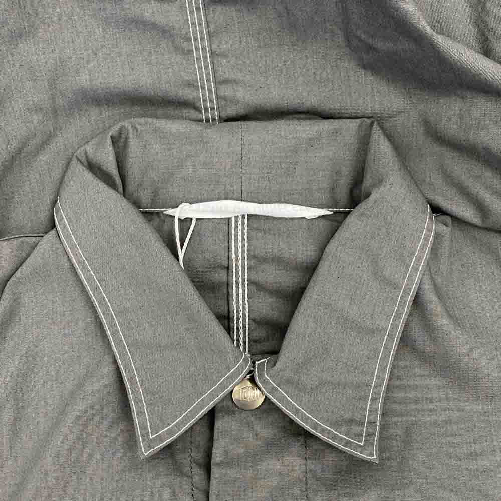 ネセサリーオアアンネセサリー 90012060 COVERALL LITE カバーオール スナップボタン ワーク シャツ ジャケット グレー系 L【美品】【中古】
