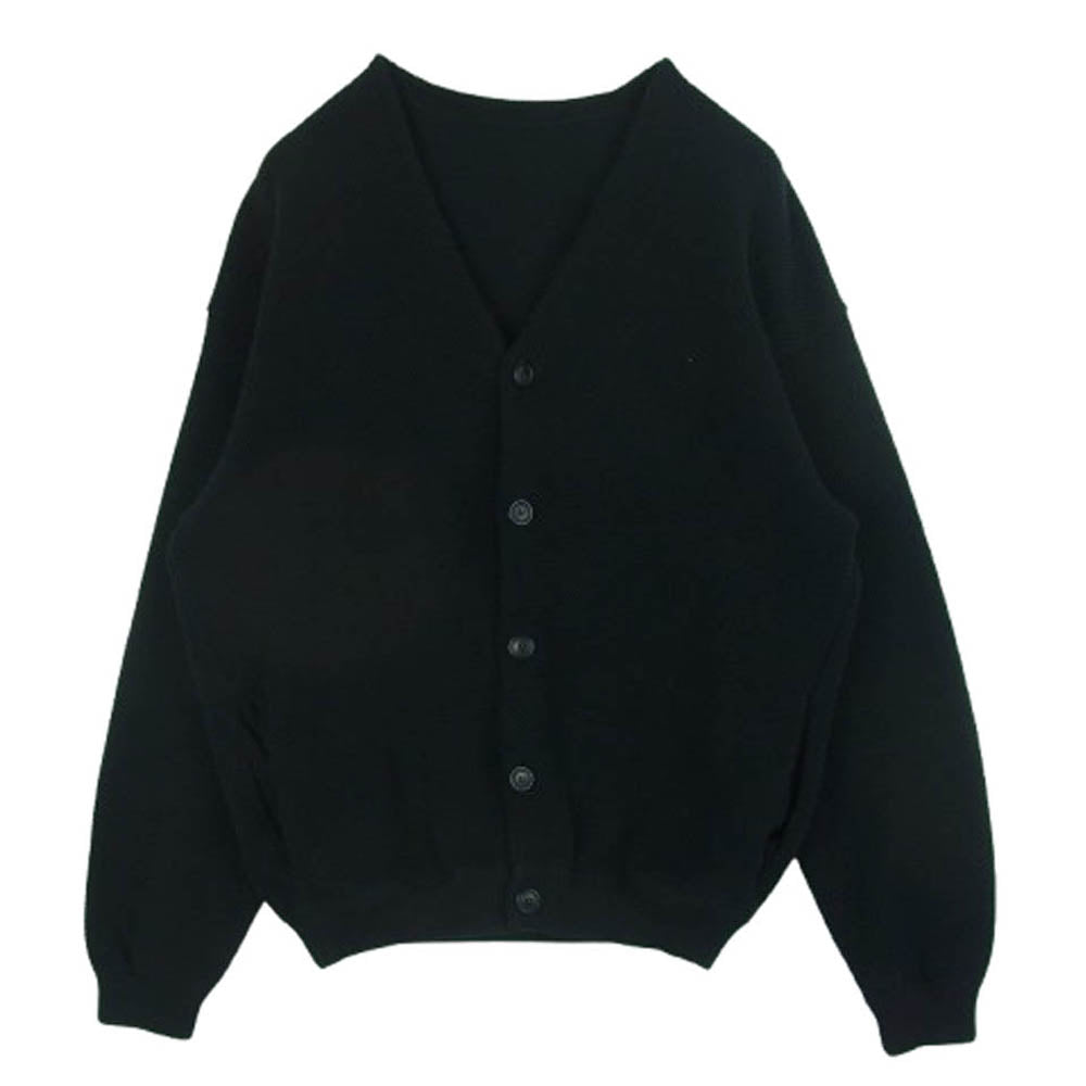 crepuscule クレプスキュール 1903-017 moss stitch V N cardigan モス ステッチ カーディガン ブラック系 1【中古】