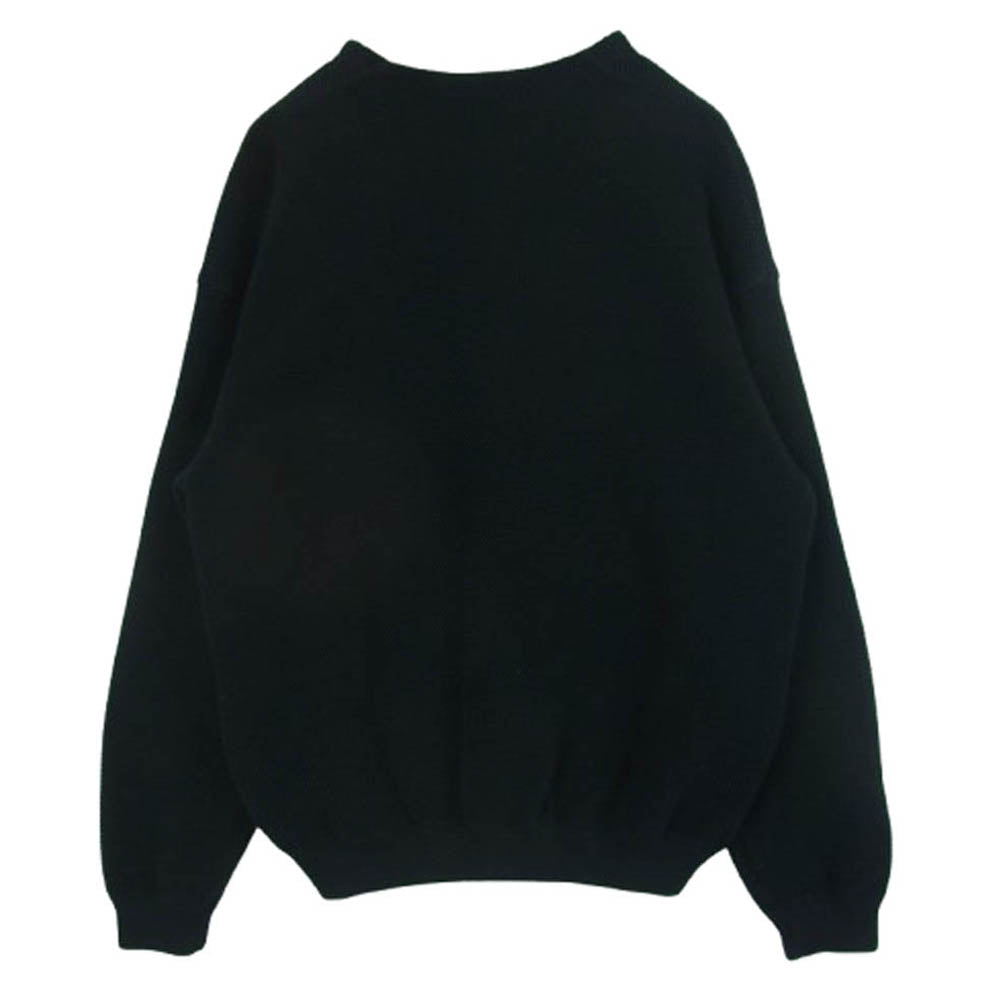 crepuscule クレプスキュール 1903-017 moss stitch V N cardigan モス ステッチ カーディガン ブラック系 1【中古】