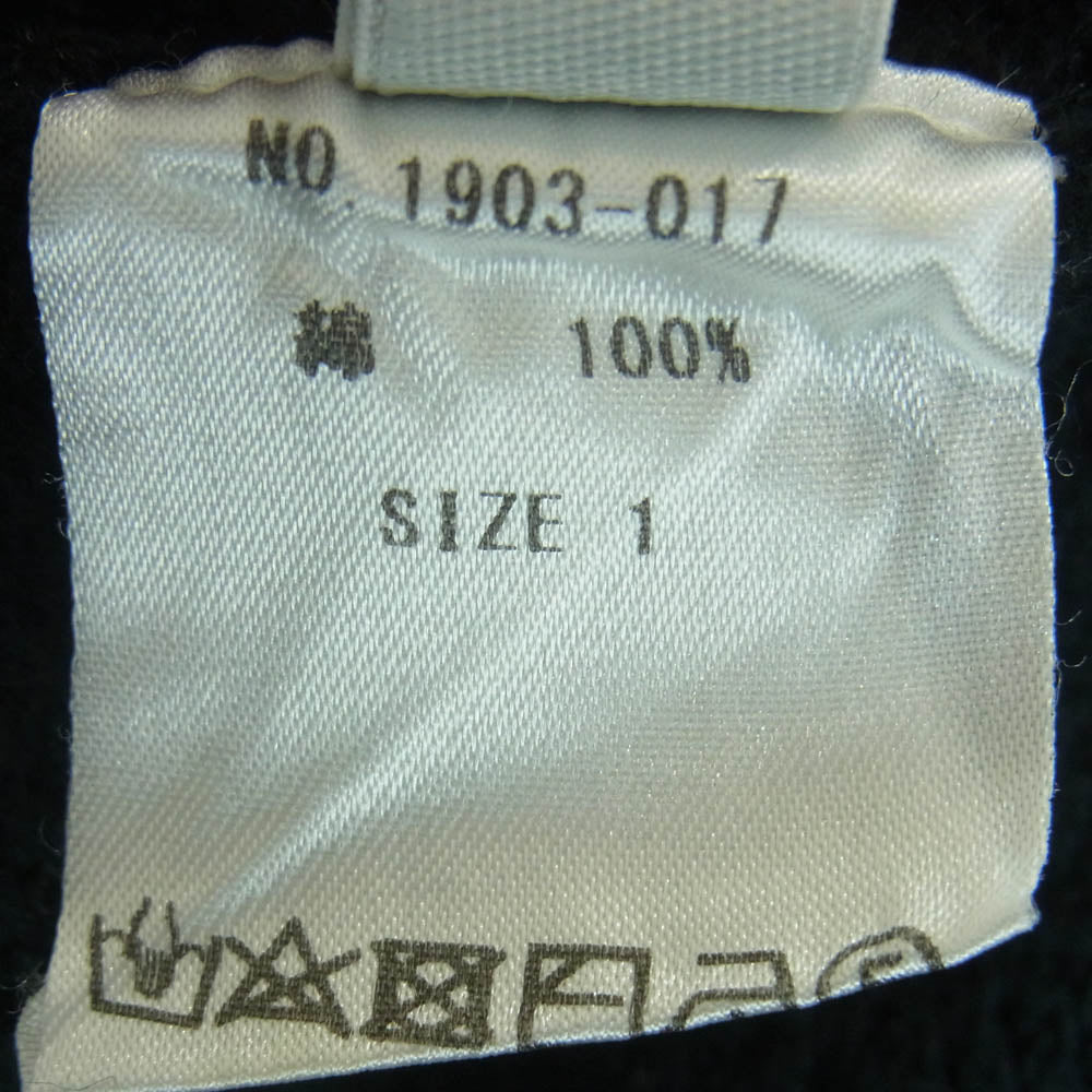 crepuscule クレプスキュール 1903-017 moss stitch V N cardigan モス ステッチ カーディガン ブラック系 1【中古】