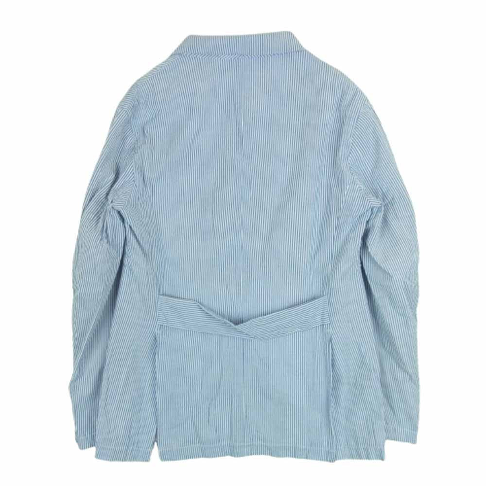Engineered Garments エンジニアードガーメンツ ストライプ シャツ コットン ジャケット ライトブルー系 ホワイト系 XS【中古】