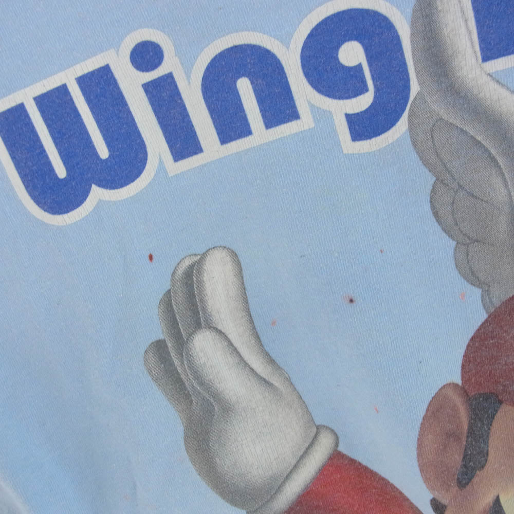 ヴィンテージ 00s DELTAボデイ Nintendo スーパーマリオ64 Wing Man Tシャツ ライトブルー系 L【中古】