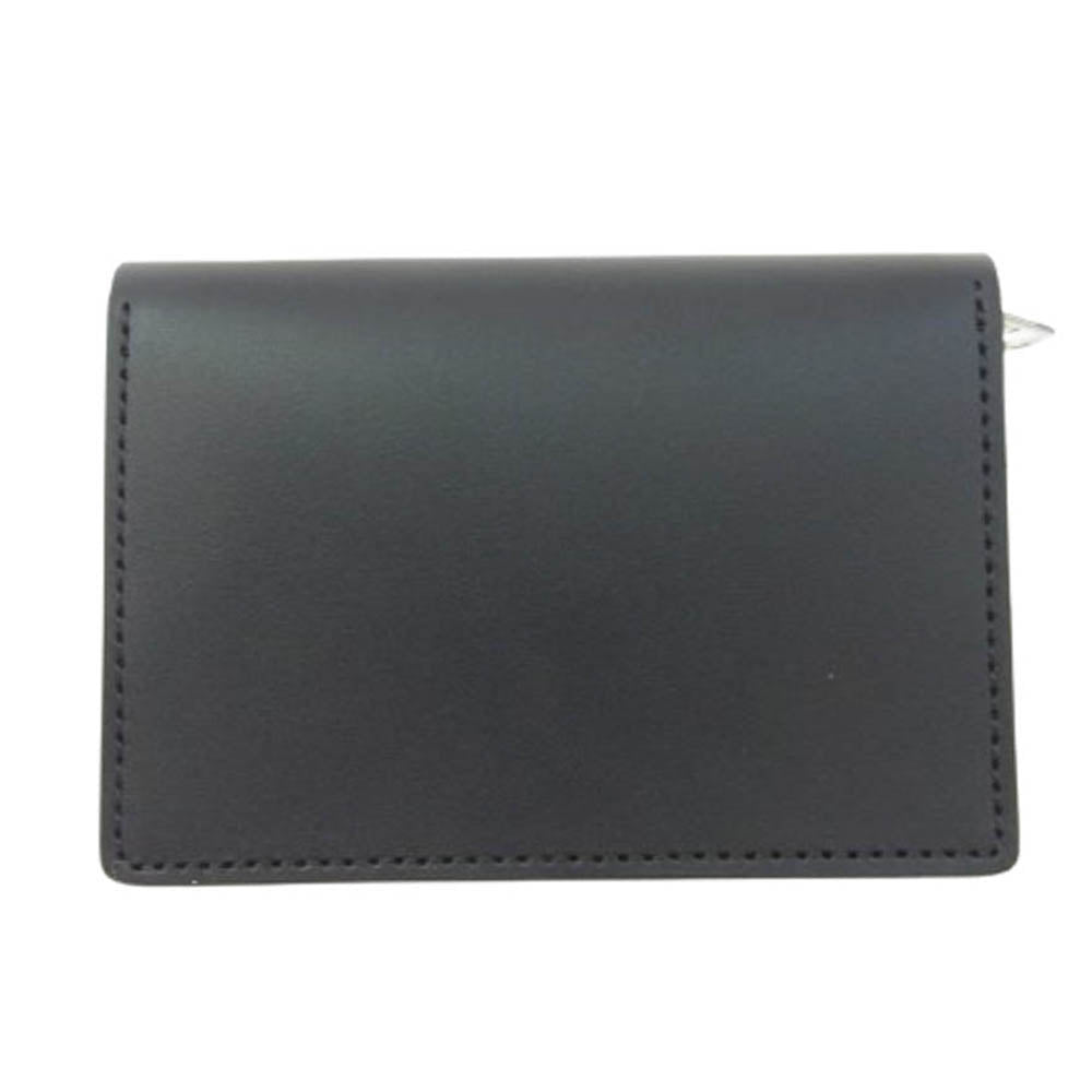 SOPHNET. ソフネット 25SS SOPH-250087 LEATHER SMALL WALLET BLACK レザー スモール ウオレット 牛革 カウレザー ブラック ブラック系【新古品】【未使用】【中古】