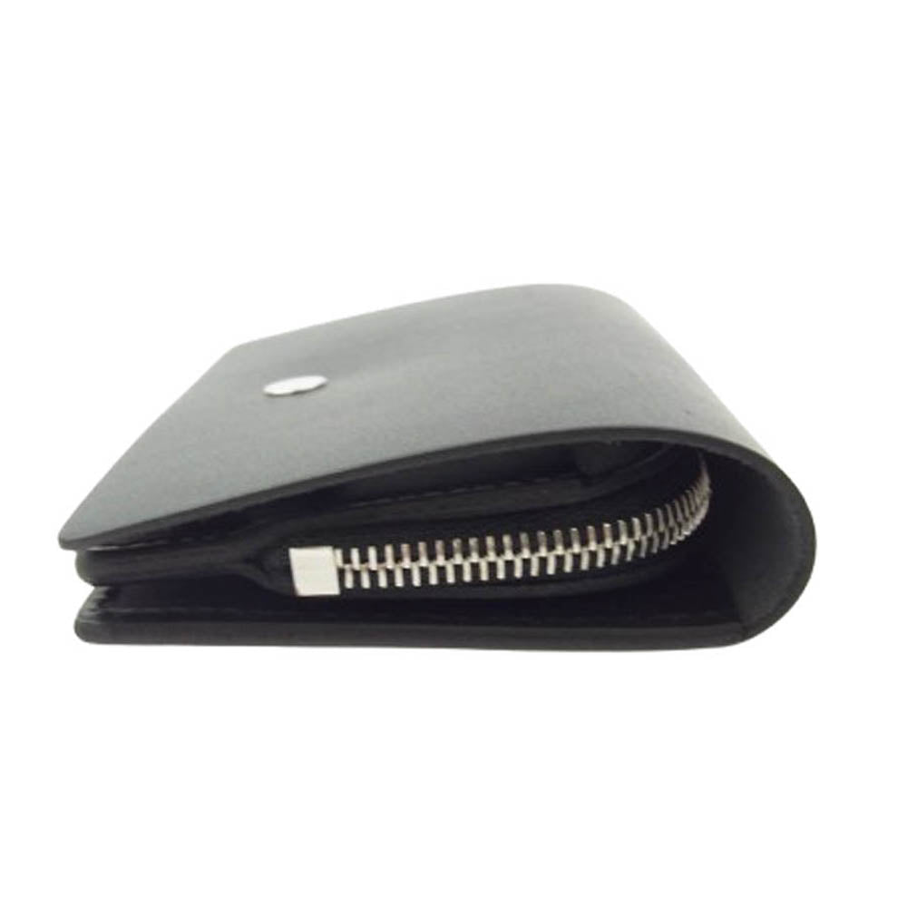 SOPHNET. ソフネット 25SS SOPH-250087 LEATHER SMALL WALLET BLACK レザー スモール ウオレット 牛革 カウレザー ブラック ブラック系【新古品】【未使用】【中古】