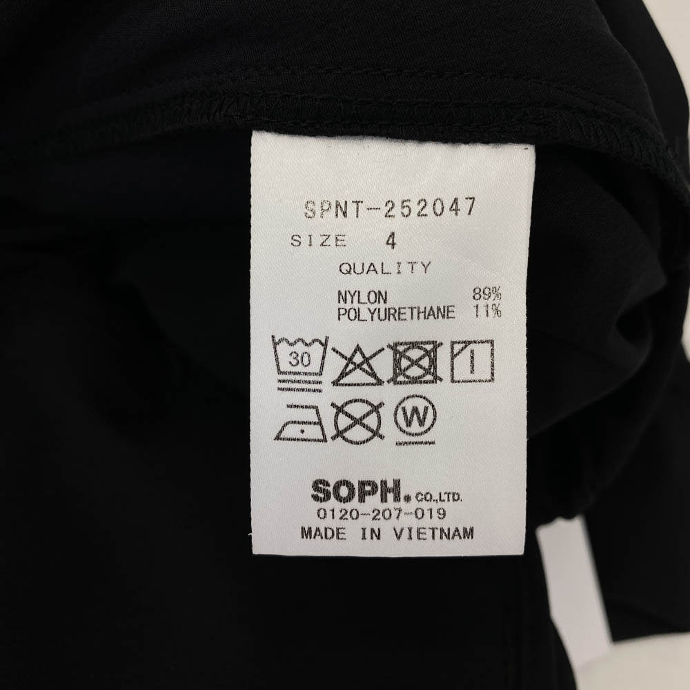 SOPHNET. ソフネット 25AW SPNT-252047 EX. EXTRAPEDITION SIDE POCKET PANTS BLACK サイド ポケット ナイロン イージー パンツ ブラック系 4【新古品】【未使用】【中古】
