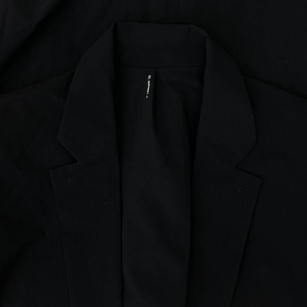 SOPHNET. ソフネット 25AW SPNT-252043 EX. BLEISURE JACKET BLACK ベンチレーション ナイロン テーラード ジャケット サイズ4 ブラック系 4【美品】【中古】