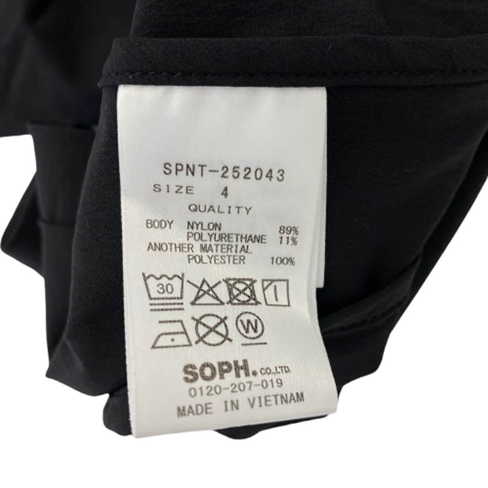 SOPHNET. ソフネット 25AW SPNT-252043 EX. BLEISURE JACKET BLACK ベンチレーション ナイロン テーラード ジャケット サイズ4 ブラック系 4【美品】【中古】