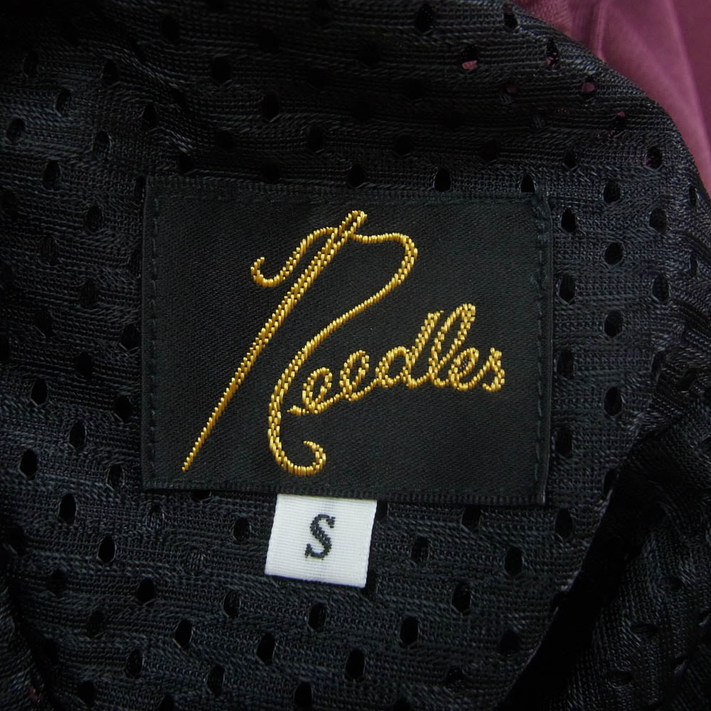 Needles ニードルス NS247 Narrow Track Pant-Poly Smooth ナロー トラックパンツ ポリスムース エンジ系 S【中古】