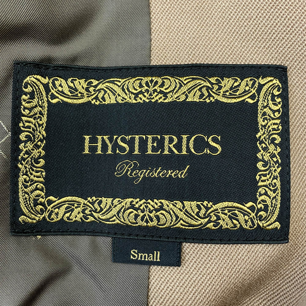 HYSTERIC GLAMOUR ヒステリックグラマー 3AC-1911 HYSTERICS ウール トレンチコート ブラウン系 S【中古】