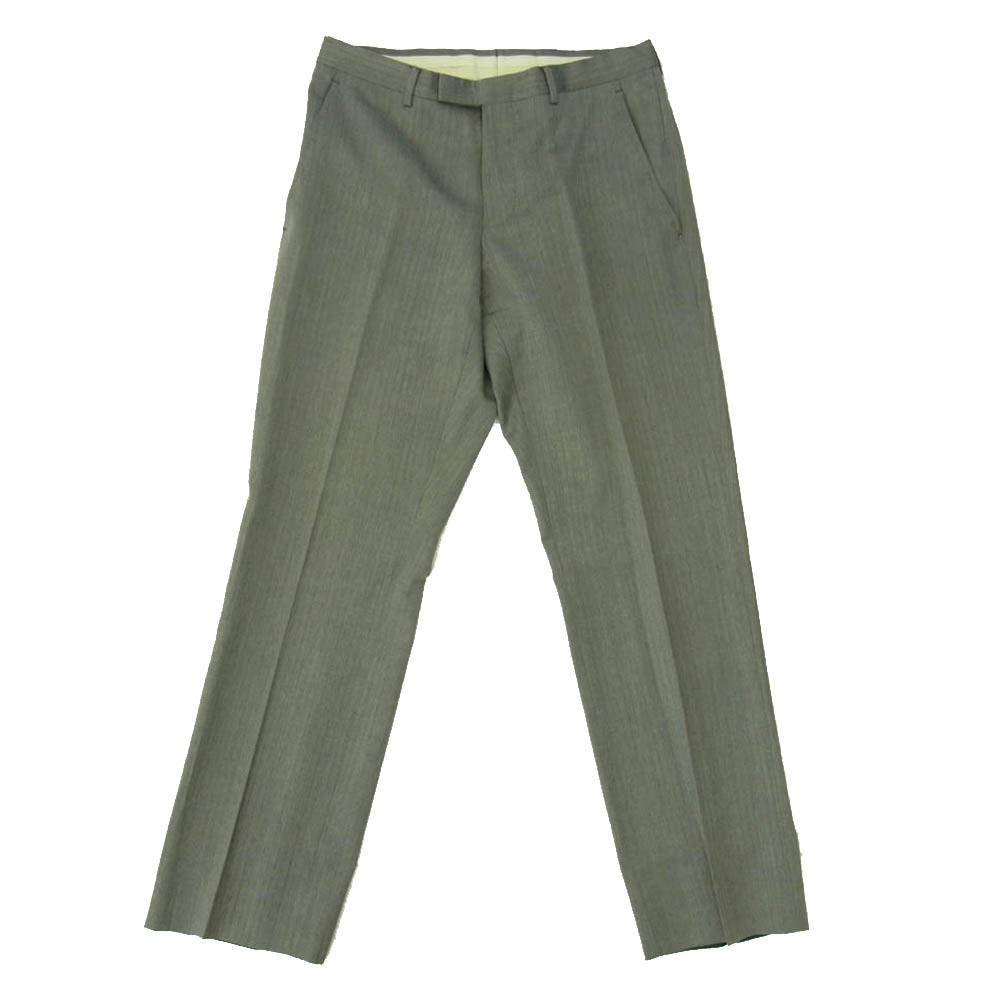 GUCCI グッチ 2852FK 2B ストライプ テーラードジャケット スラックス セットアップ スーツ グレー系 44【中古】