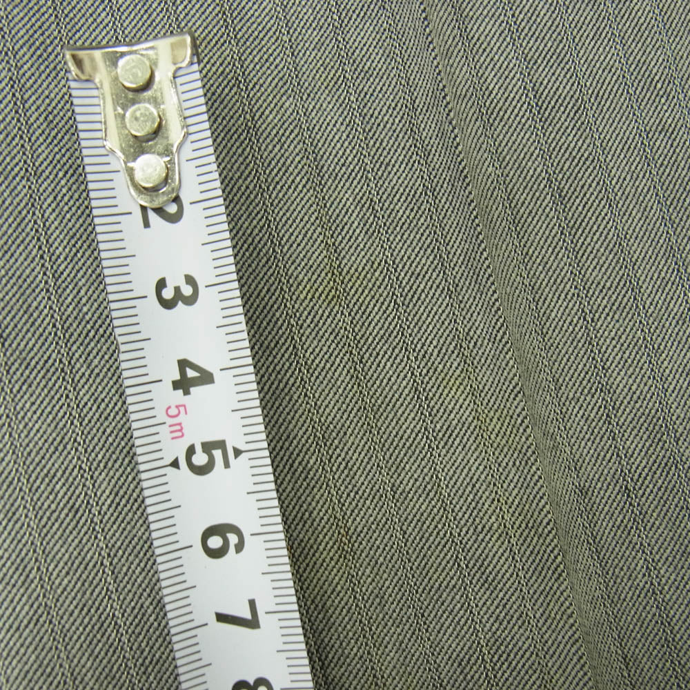 GUCCI グッチ 2852FK 2B ストライプ テーラードジャケット スラックス セットアップ スーツ グレー系 44【中古】