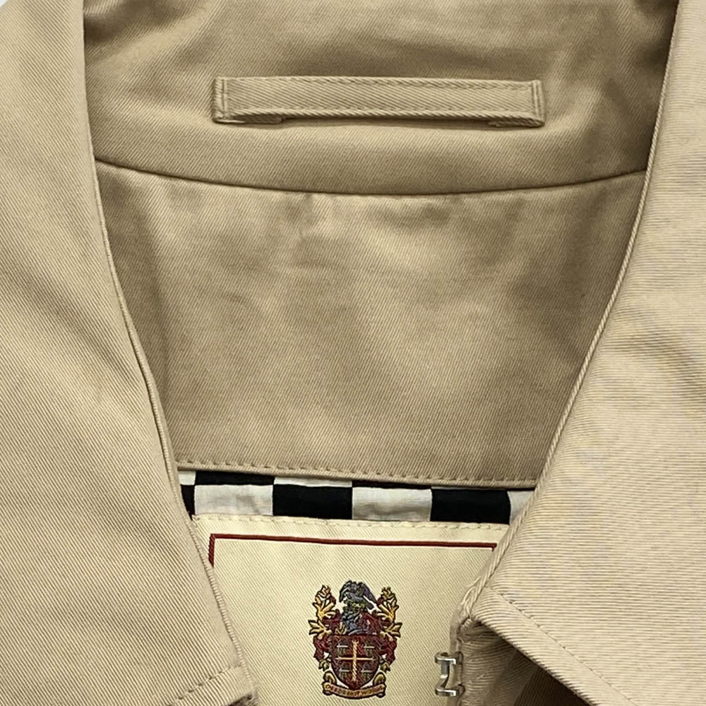 HYSTERIC GLAMOUR ヒステリックグラマー 06201AC01 THEE HYSTERIC XXX × CORBY’S 英国製 裏地チェッカー トレンチコート ブラウン系 M【中古】