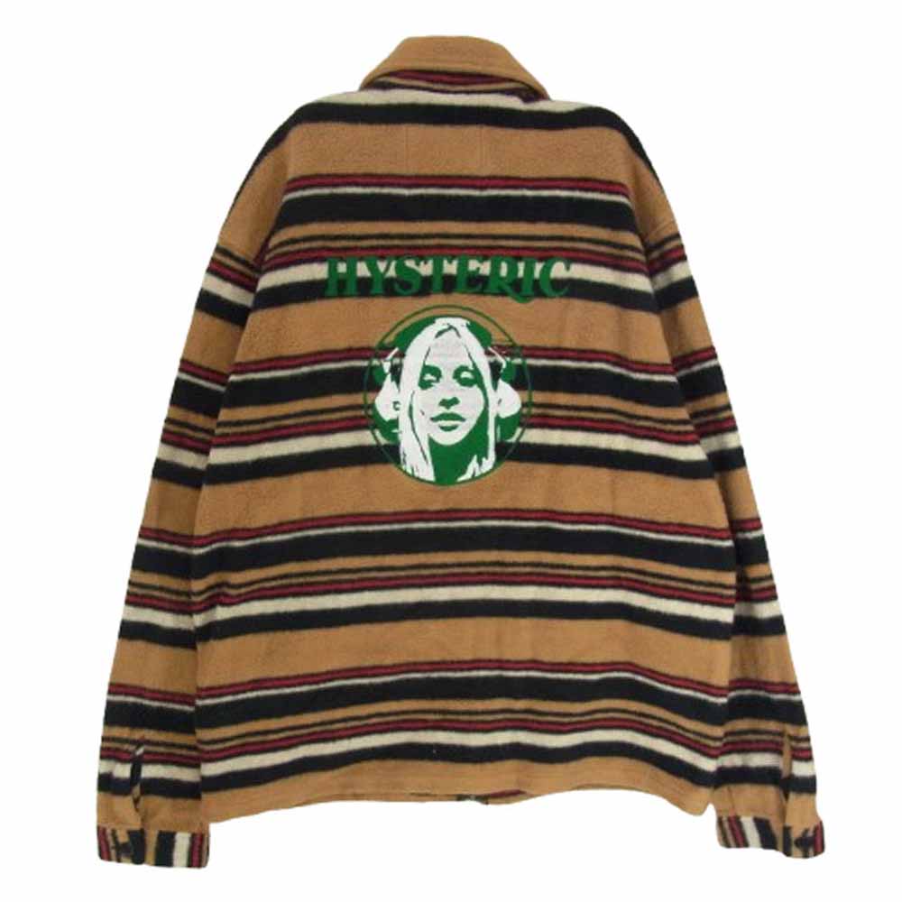 HYSTERIC GLAMOUR ヒステリックグラマー 02243CJ04 SOUND OF THE FUTURE 刺繍ワークジャケット ブラウン系 M【中古】