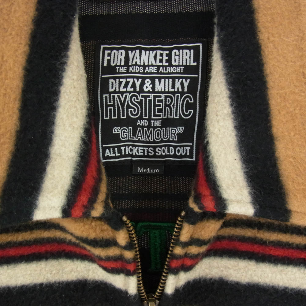 HYSTERIC GLAMOUR ヒステリックグラマー 02243CJ04 SOUND OF THE FUTURE 刺繍ワークジャケット ブラウン系 M【中古】