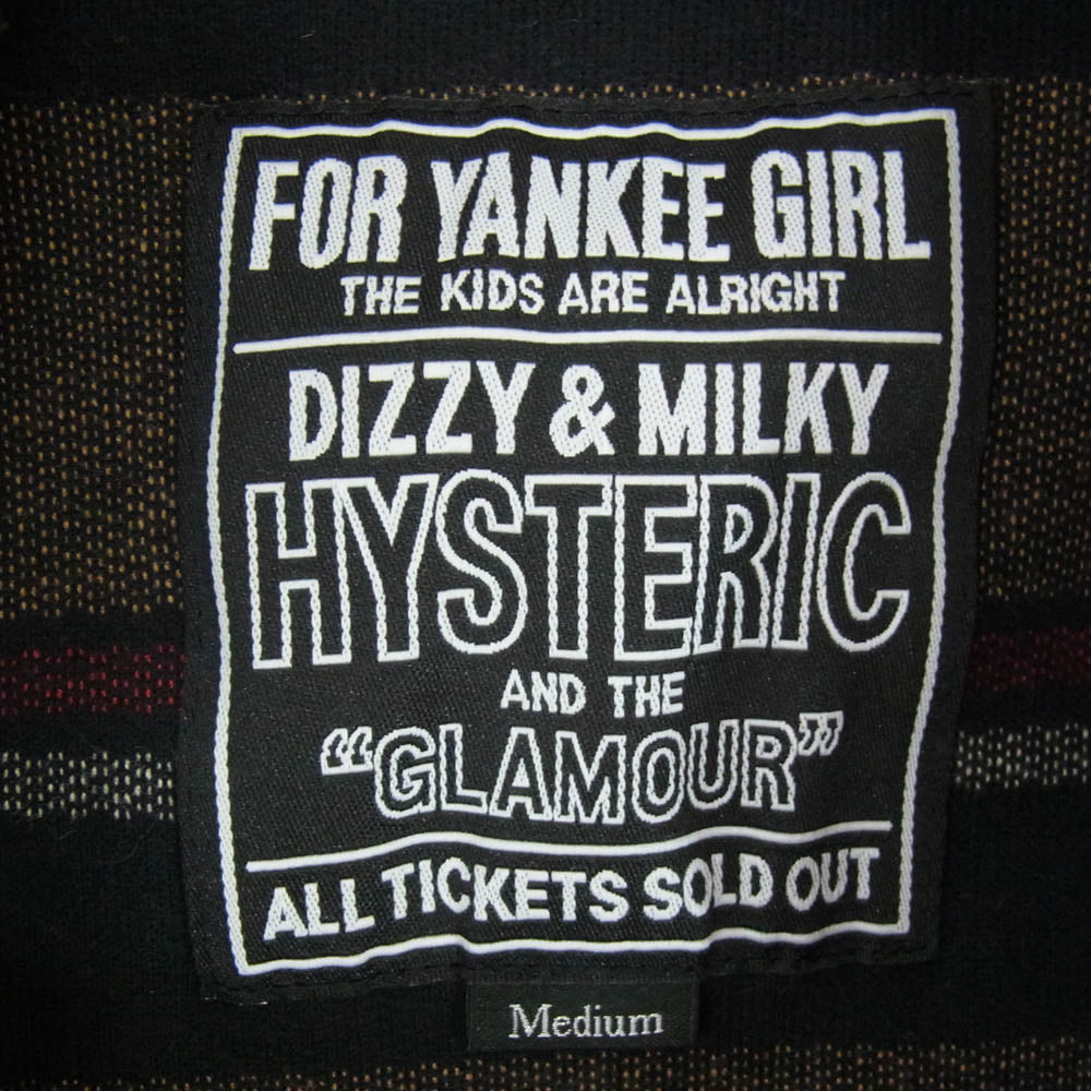 HYSTERIC GLAMOUR ヒステリックグラマー 02243CJ04 SOUND OF THE FUTURE 刺繍ワークジャケット ブラウン系 M【中古】
