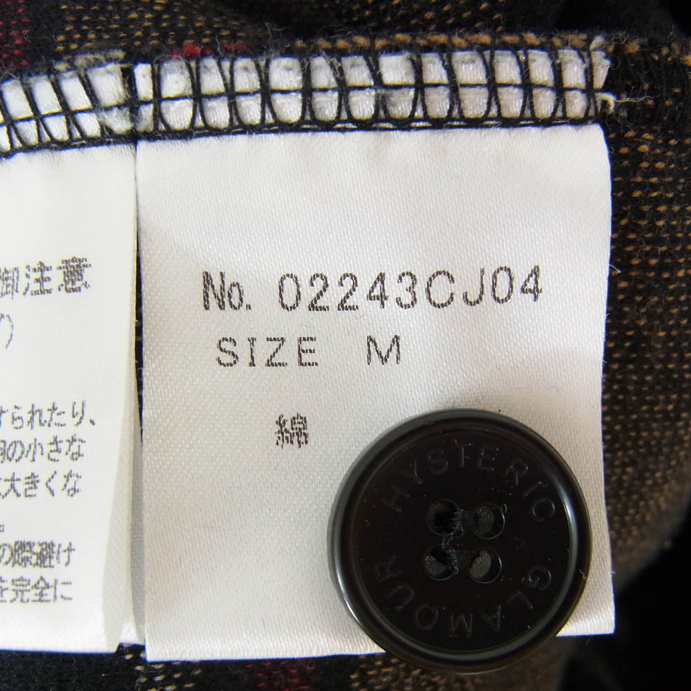 HYSTERIC GLAMOUR ヒステリックグラマー 02243CJ04 SOUND OF THE FUTURE 刺繍ワークジャケット ブラウン系 M【中古】