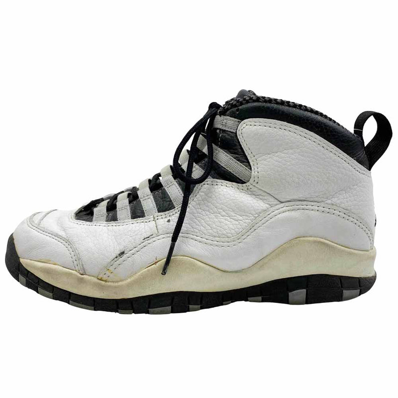 NIKE ナイキ 130209-101 90s ヴィンテージ 94年製 Air Jordan 10 OG Steel エアジョーダン10 OG スティール ハイカット スニーカー ホワイト系 27cm【中古】