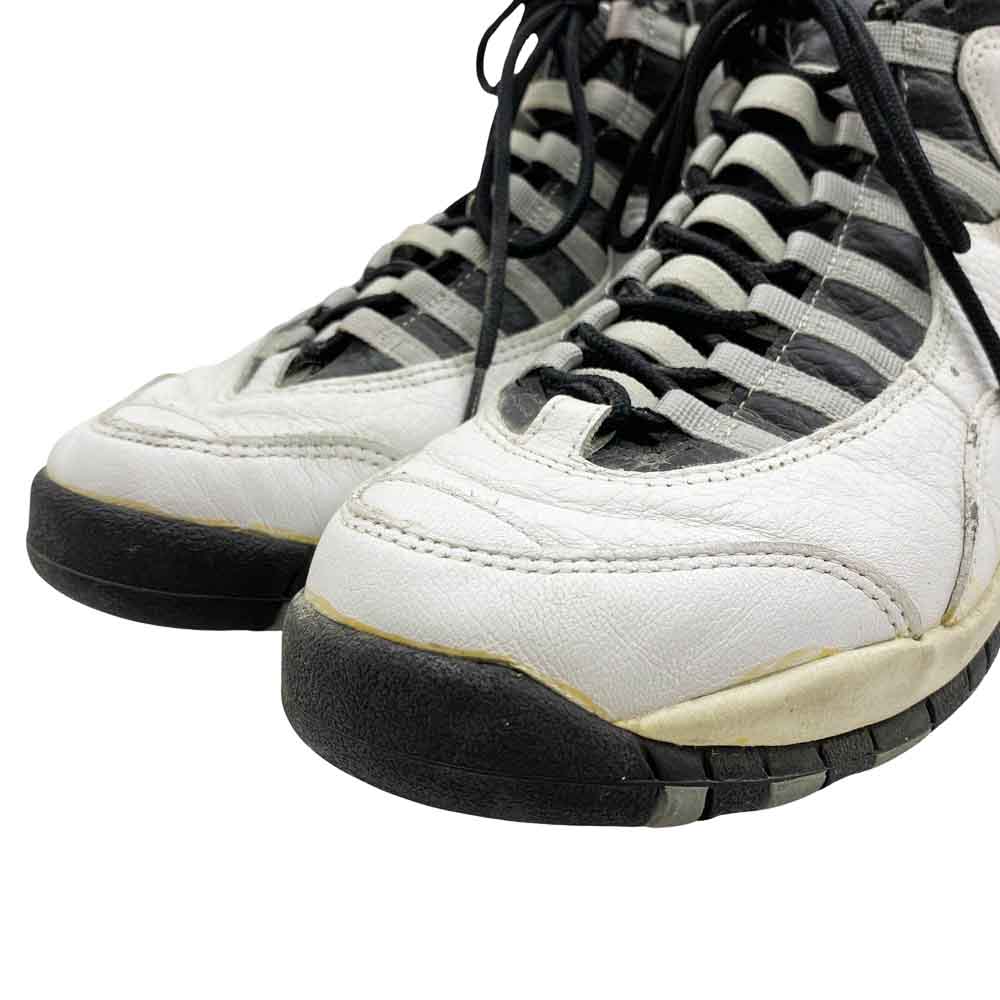 NIKE ナイキ 130209-101 90s ヴィンテージ 94年製 Air Jordan 10 OG Steel エアジョーダン10 OG スティール ハイカット スニーカー ホワイト系 27cm【中古】