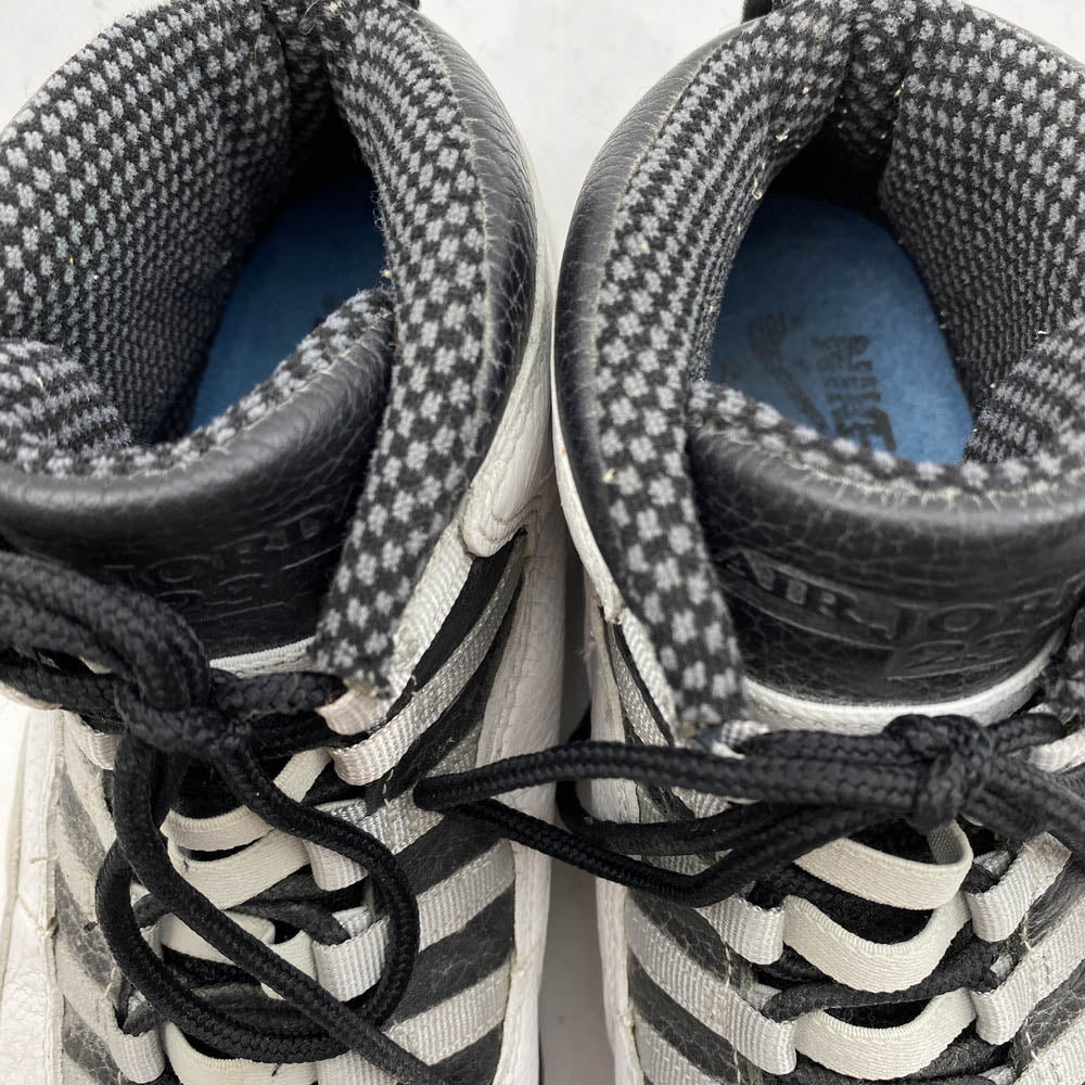 NIKE ナイキ 130209-101 90s ヴィンテージ 94年製 Air Jordan 10 OG Steel エアジョーダン10 OG スティール ハイカット スニーカー ホワイト系 27cm【中古】