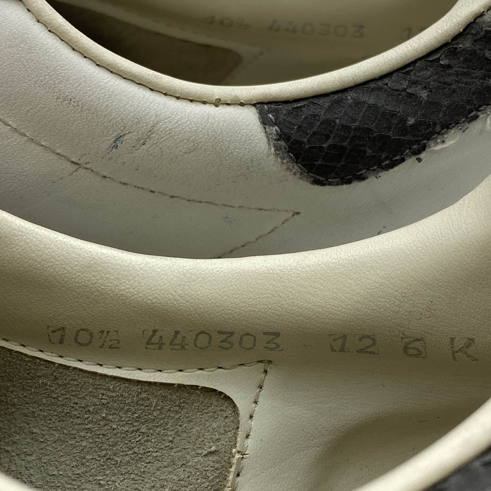 adidas アディダス 80s made in france フランス製 ヴィンテージ SUPER STAR 灰蛇 グレー スネークライン スーパースター ローカット スニーカー ホワイト系 10.5【中古】