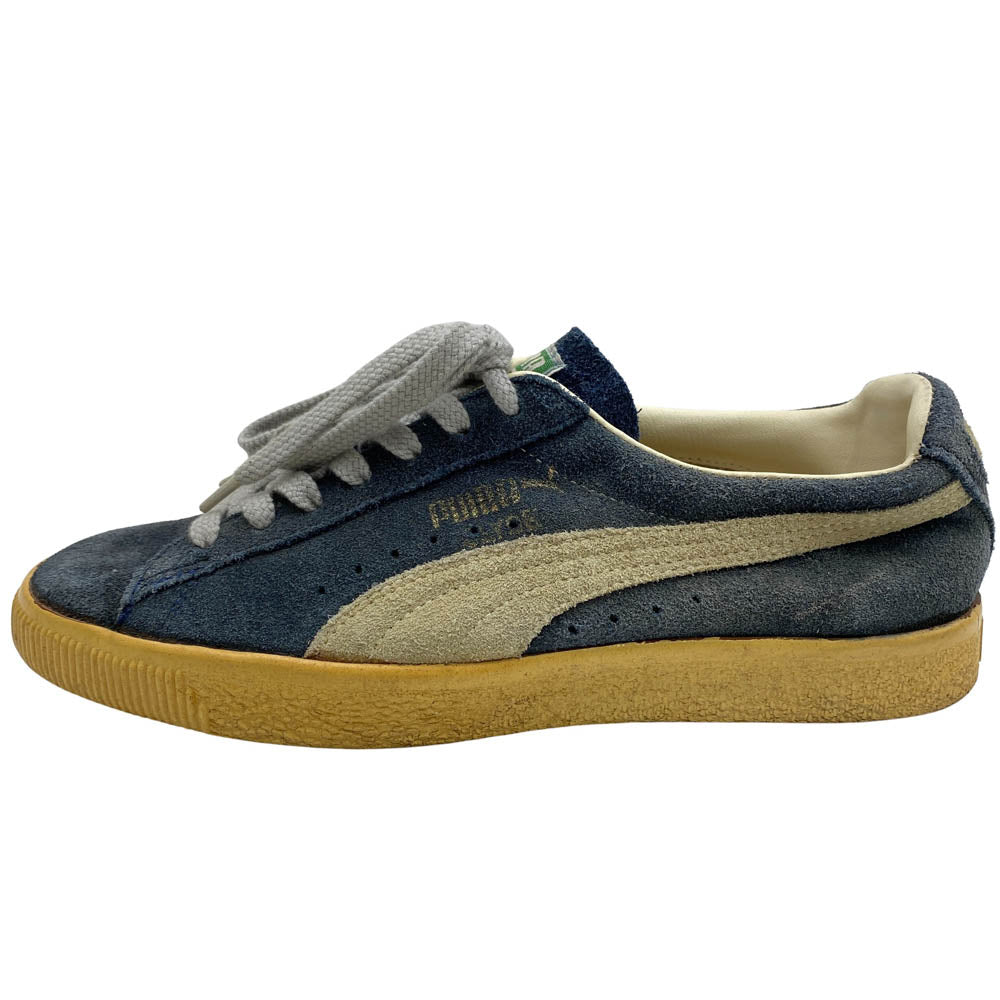 PUMA プーマ 70's 80'S Made in Yugoslavia ユーゴスラビア製 ヴィンテージ 目 口付き CLYDE クライド ローカット スニーカー グレー系 7.5【中古】