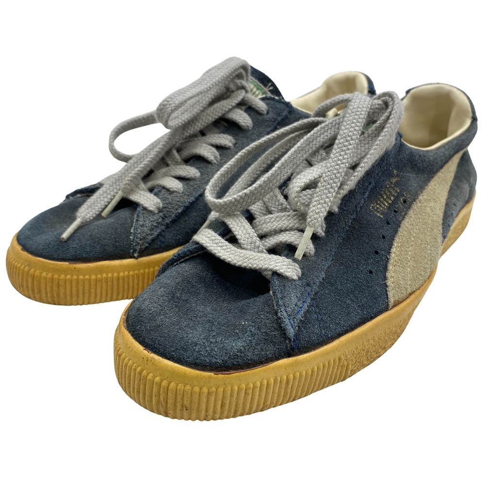 PUMA プーマ 70's 80'S Made in Yugoslavia ユーゴスラビア製 ヴィンテージ 目 口付き CLYDE クライド ローカット スニーカー グレー系 7.5【中古】