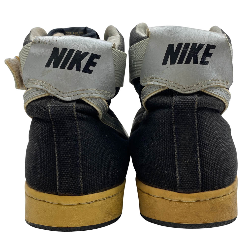 NIKE ナイキ 850709SH 【観賞用】80s 85年製 オリジナル VANDAL DEAD STOCK 黒 銀 バンダル ハイカット スニーカー 黒 銀 ブラック系 11.5【中古】