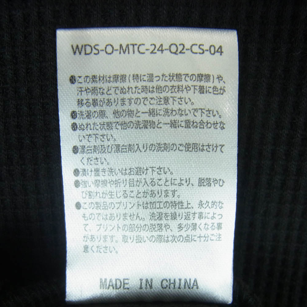 WIND AND SEA ウィンダンシー WDS-O-MTC-24-Q2-CS-04 ロゴ バック プリント コットン 長袖 Tシャツ ブラック系 M【中古】