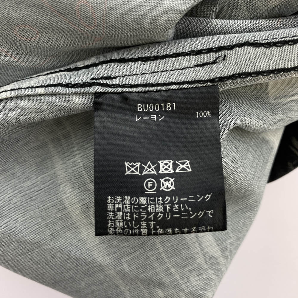 HUF ハフ BU00181 DROP TOP RESORT SHIRT ドロップ トップ リゾート 半袖 シャツ ブラック系 L【中古】