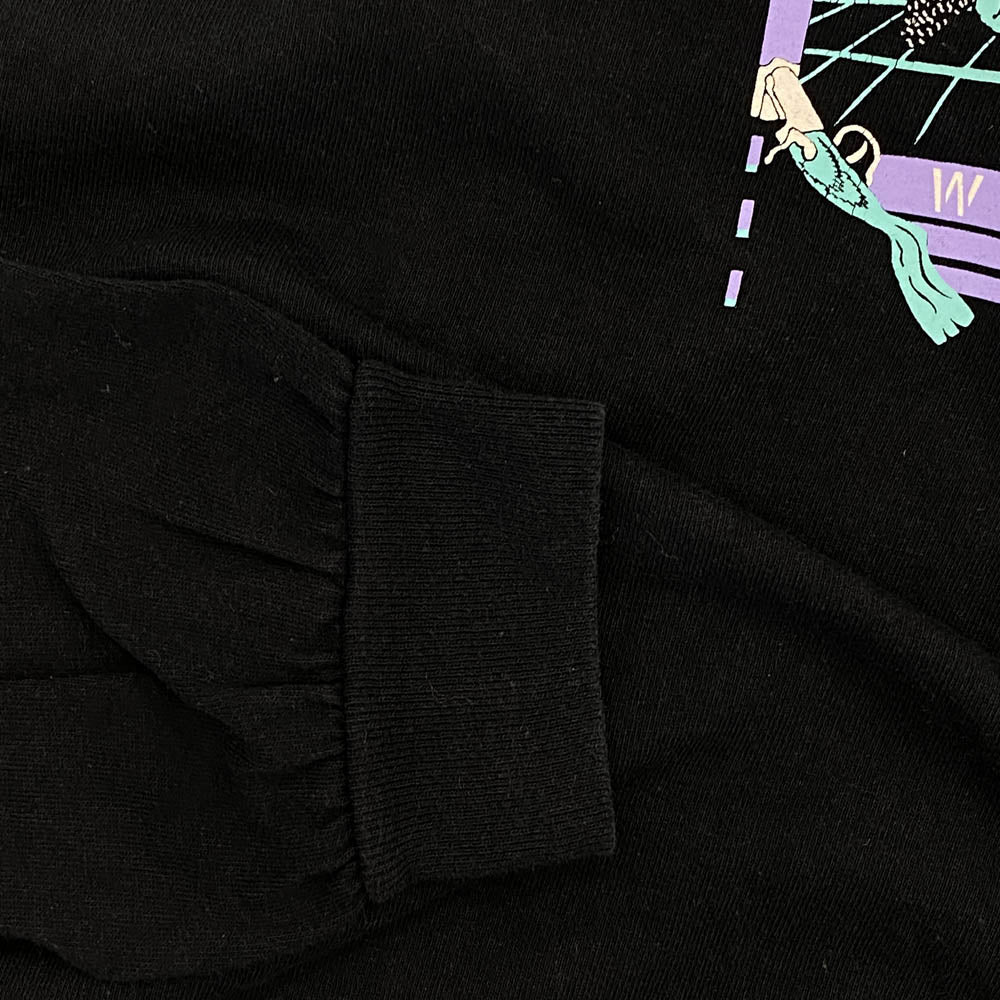 MASSES マシス 袖プリント 長袖 Tシャツ ブラック系 M【中古】