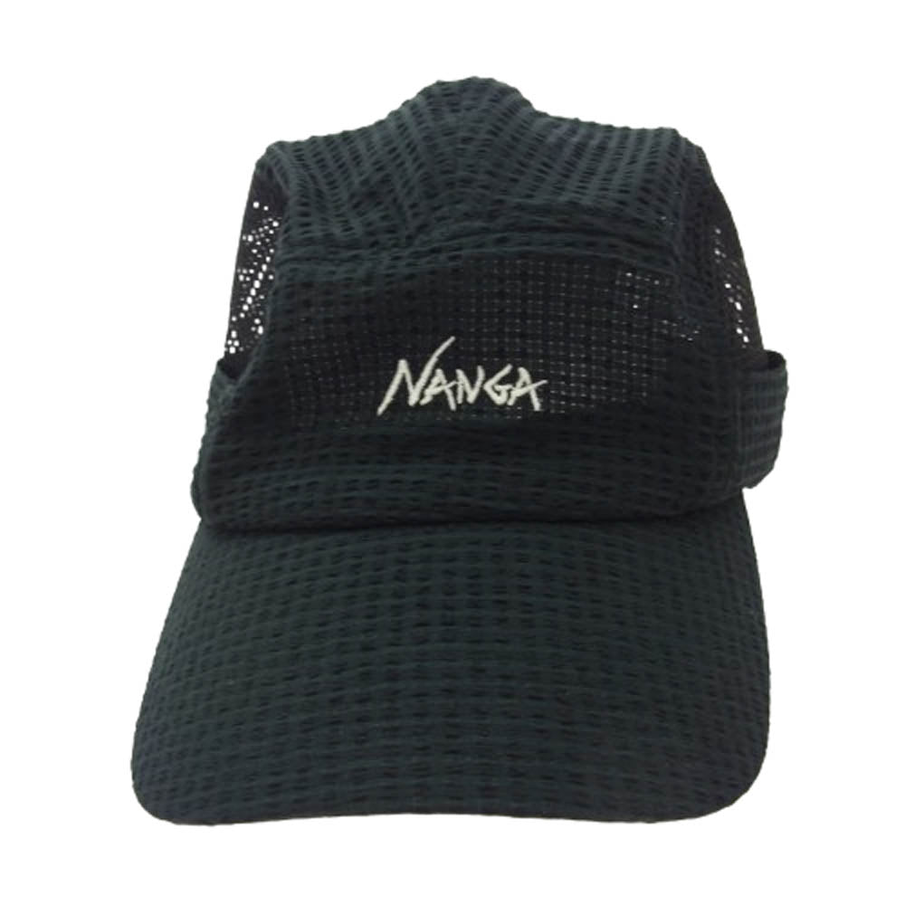 WIND AND SEA ウィンダンシー CA2423-3B402-A NANGA ナンガ 5パネル ジェット メッシュ キャップ ブラック系【美品】【中古】