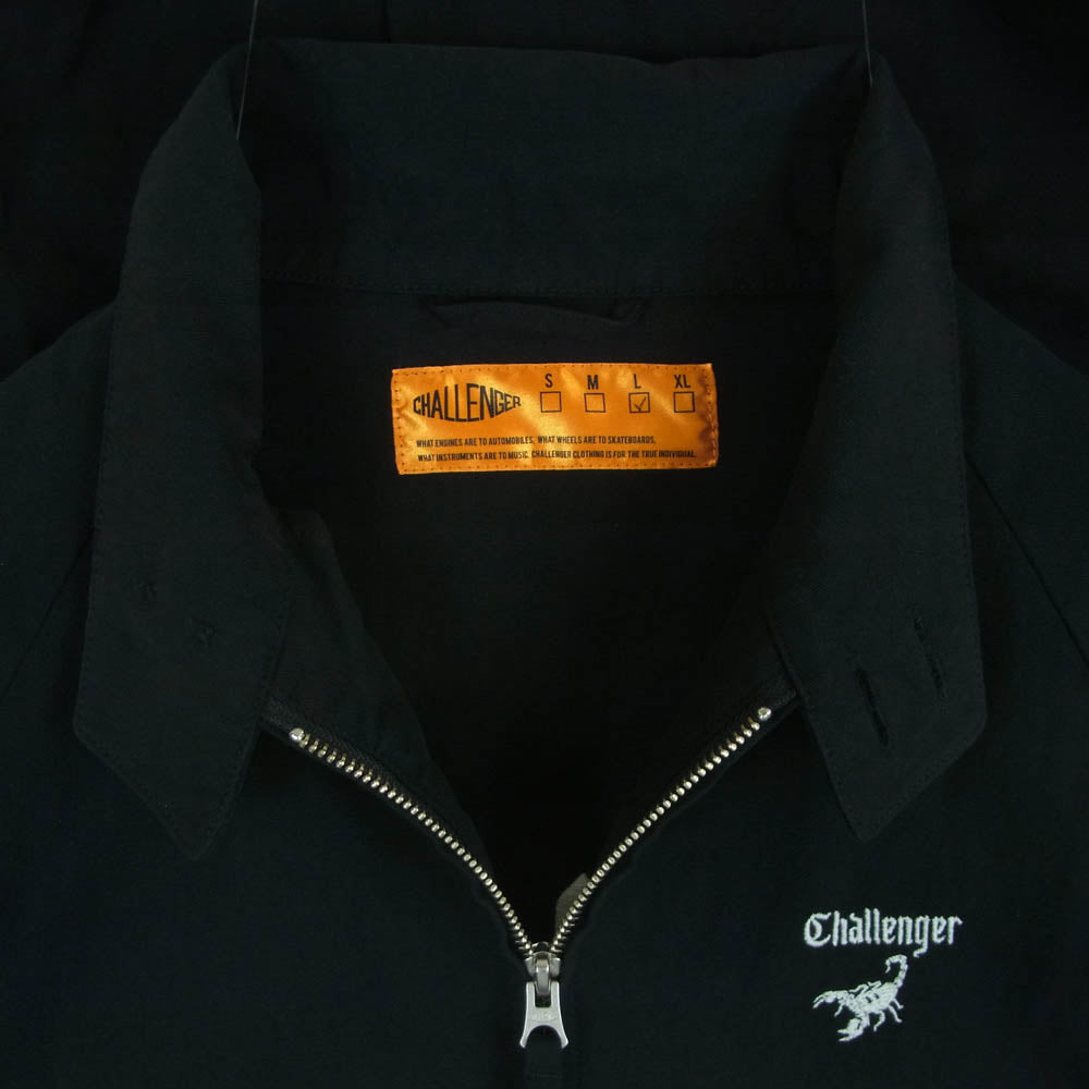 CHALLENGER チャレンジャー SCORPION SWING TOP スコーピオン スイングトップ コットン ジャケット ブラック系 L【中古】