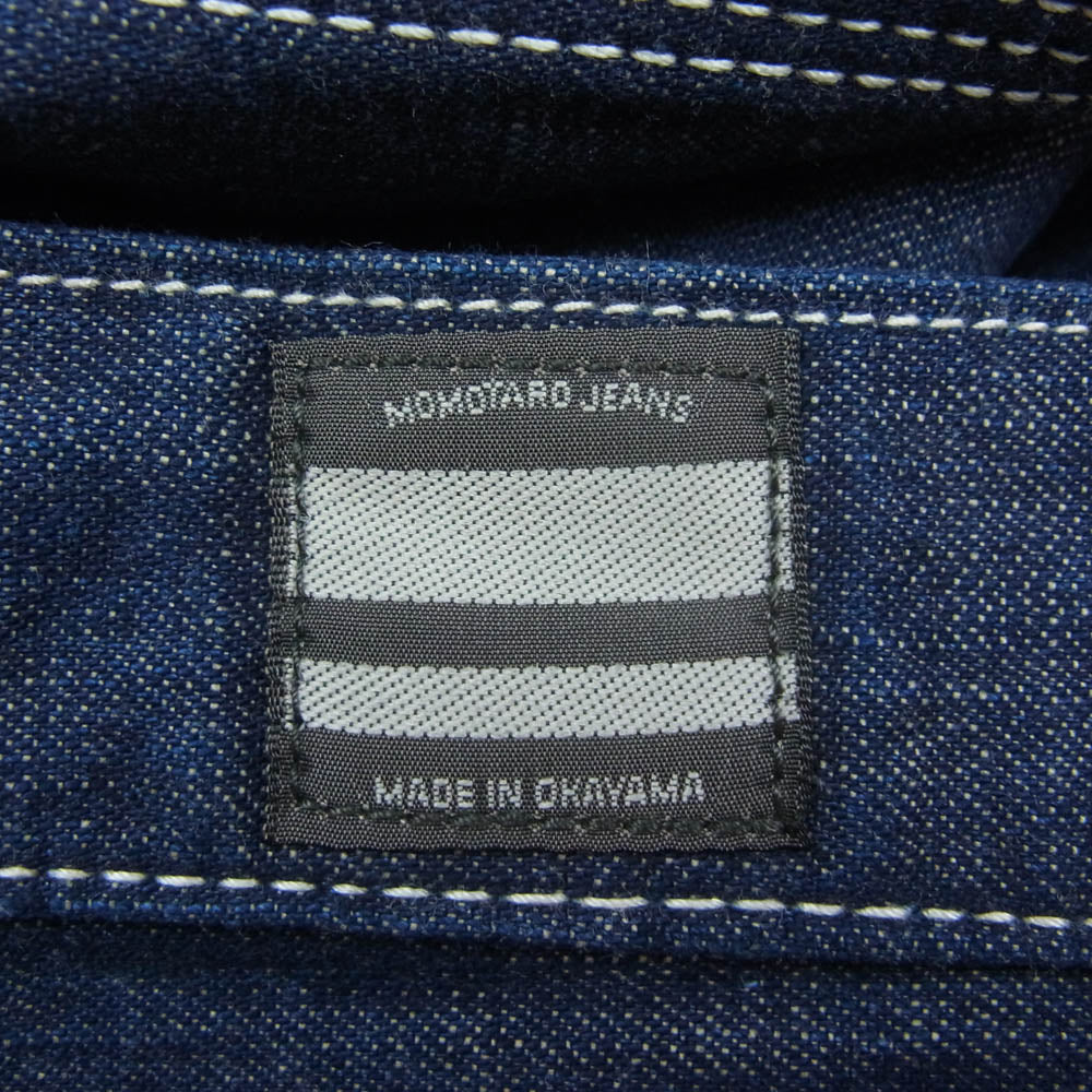 MOMOTARO JEANS 桃太郎ジーンズ ダブルヒップ ペインター クロップド デニム パンツ インディゴブルー系 W34【中古】