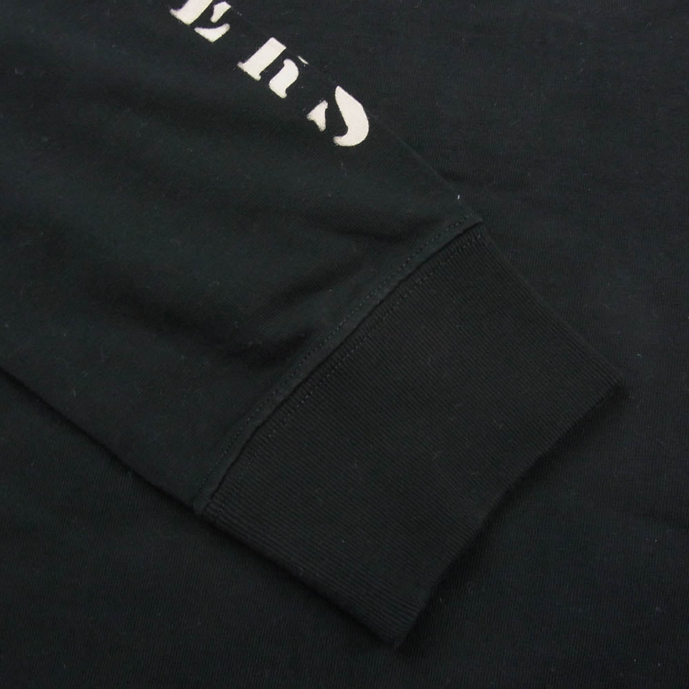 VANSON バンソン 刺繍 天竺 ロングスリーブ カットソー ブラック系 XL【極上美品】【中古】