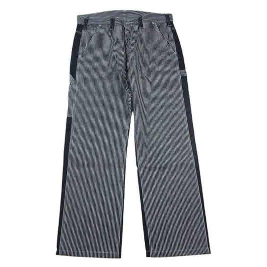 KOJIMA GENES 児島ジーンズ デニム × ヒッコリー ペインター パンツ インディゴブルー系 34【美品】【中古】