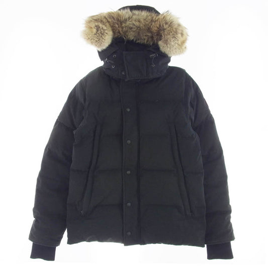 CANADA GOOSE カナダグース 3808MA サザビーリーグタグ WYNDHAM PARKA ウィンダム パーカ ファーフード付き ダウン ジャケット ブラック系 M【中古】