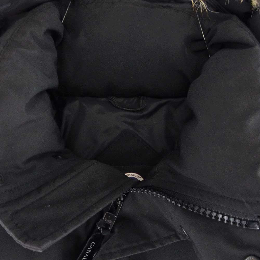 CANADA GOOSE カナダグース 3808MA サザビーリーグタグ WYNDHAM PARKA ウィンダム パーカ ファーフード付き ダウン ジャケット ブラック系 M【中古】
