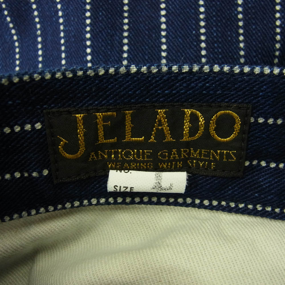 JELADO ジェラード AG02307 Hoghead Wabash Trousers ウォバッシュ ストライプ トラウザー パンツ インディゴブルー系 L【新古品】【未使用】【中古】
