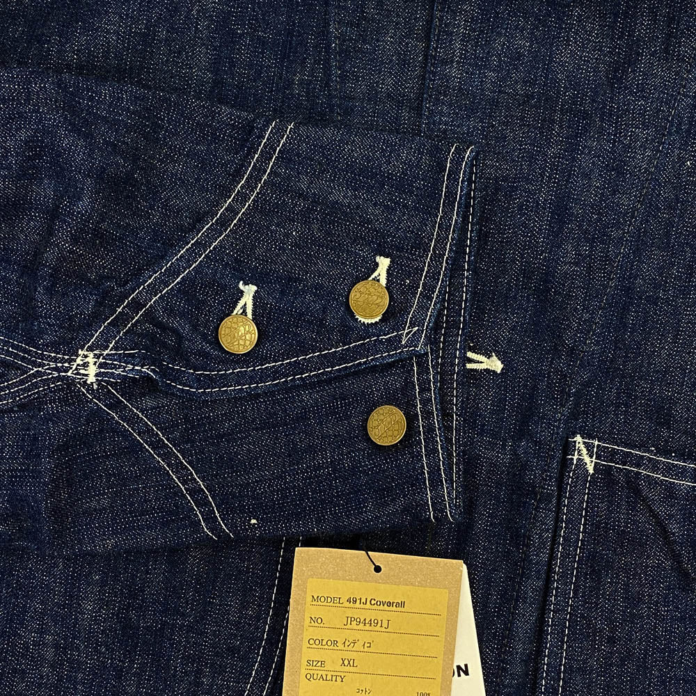 JELADO ジェラード JP94491J Coverall デニム カバーオール ジャケット インディゴブルー系 1【新古品】【未使用】【中古】
