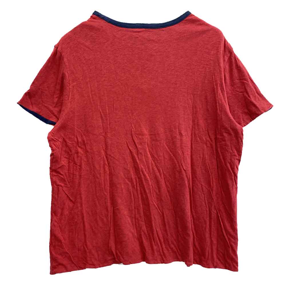 POLO RALPH LAUREN ポロ・ラルフローレン リバーシブル 半袖 Tシャツ レッド系 ブルー系【中古】